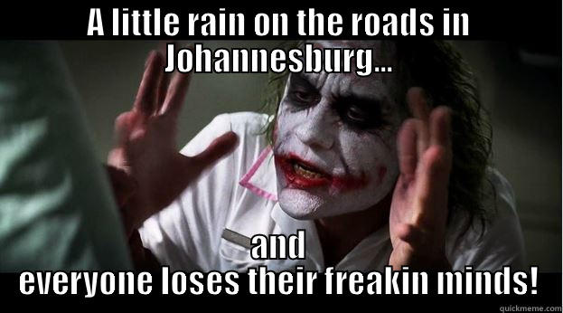 A LITTLE RAIN ON THE ROADS IN JOHANNESBURG... AND EVERYONE LOSES THEIR FREAKIN MINDS! Joker Mind Loss