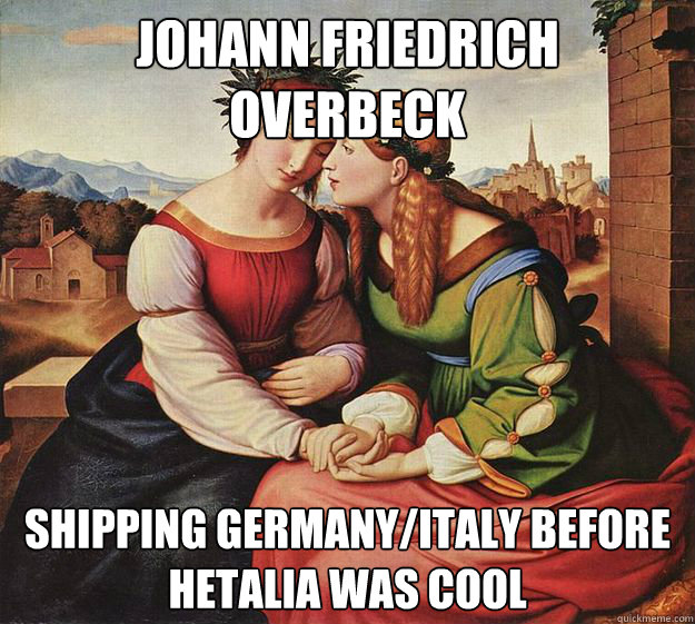 Johann friedrich overbeck shipping germany/italy before hetalia was cool - Johann friedrich overbeck shipping germany/italy before hetalia was cool  Misc