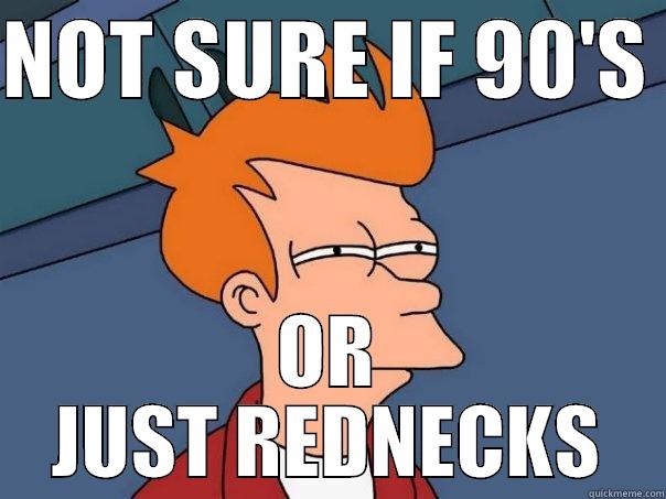 NOT SURE IF 90'S  OR JUST REDNECKS Futurama Fry