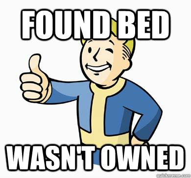 Found bed wasn't owned  