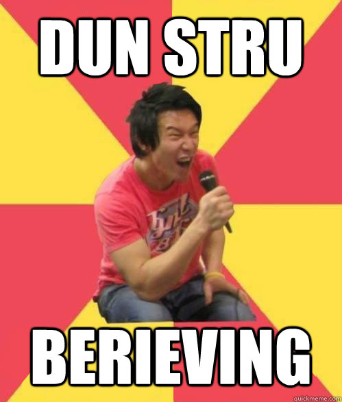 dun stru Berieving - dun stru Berieving  Karaoke Asian Guy