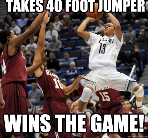 takes 40 foot jumper  wins the game! - takes 40 foot jumper  wins the game!  Misc