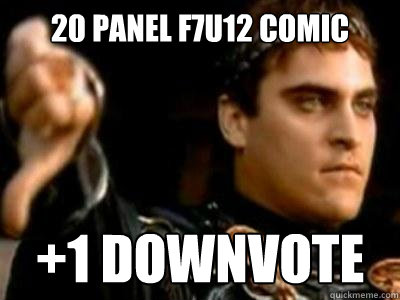 20 panel f7u12 comic +1 downvote  Downvoting Roman