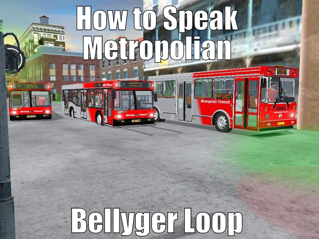 HOW TO SPEAK METROPOLIAN BELLYGER LOOP Misc