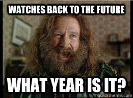 Watches back to the future What year is it?  What year is it