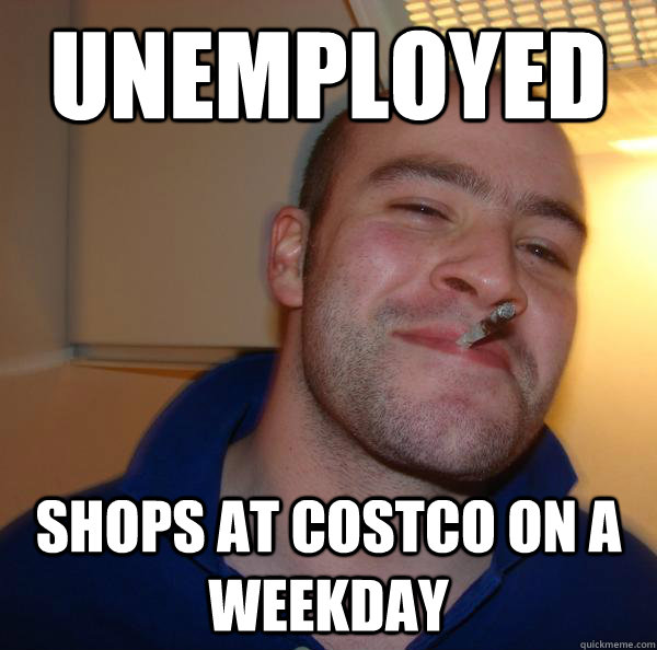 Unemployed Shops at Costco on a weekday  - Unemployed Shops at Costco on a weekday   Misc