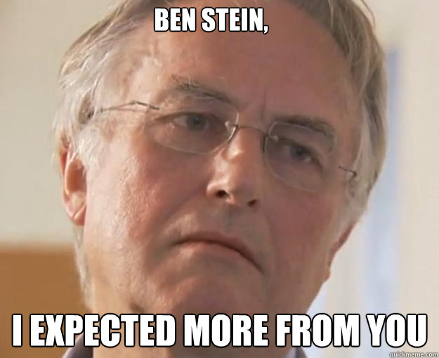 Ben Stein, I expected more from you  