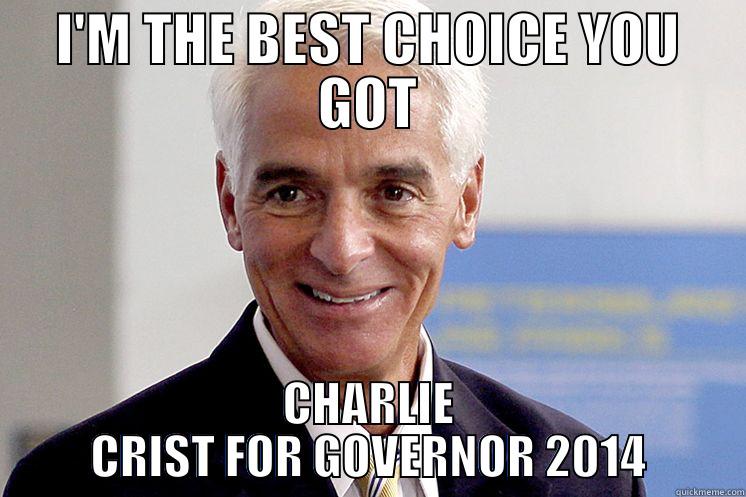 I'M THE BEST CHOICE YOU GOT CHARLIE CRIST FOR GOVERNOR 2014 Misc