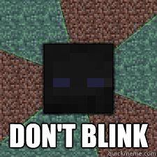  Don't blink  Endermen