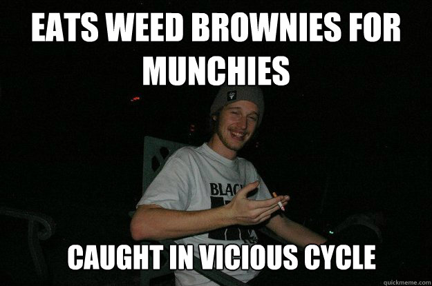 EAts weed brownies for munchies caught in vicious cycle - EAts weed brownies for munchies caught in vicious cycle  Innocent Stoner