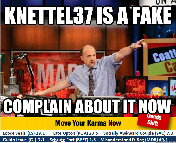 knettel37 is a fake Complain about it now - knettel37 is a fake Complain about it now  Jim Kramer with updated ticker
