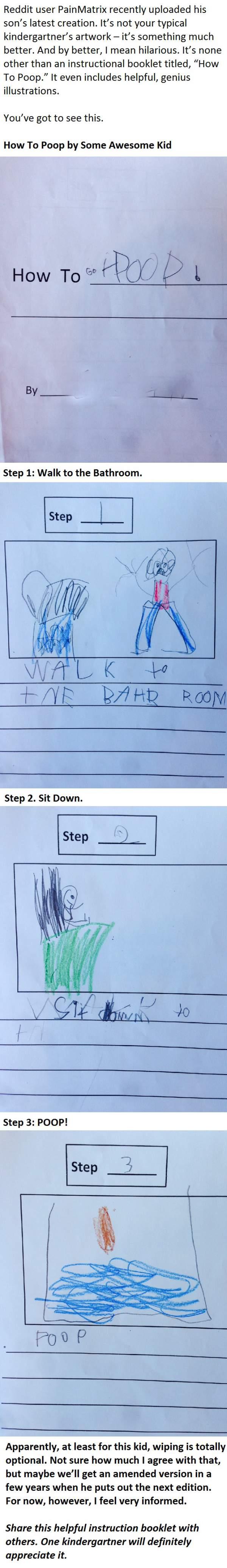 This Kindergartner Wrote And Drew The Most Hilarious ‘How To’ Guide Ever... -   Misc