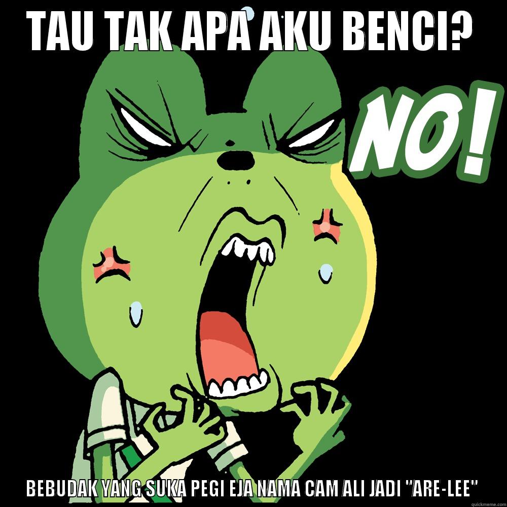 TAU TAK APA AKU BENCI? BEBUDAK YANG SUKA PEGI EJA NAMA CAM ALI JADI 