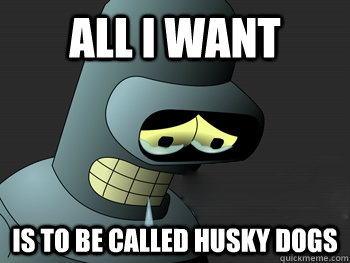all i want is to be called husky dogs - all i want is to be called husky dogs  Sad Bender