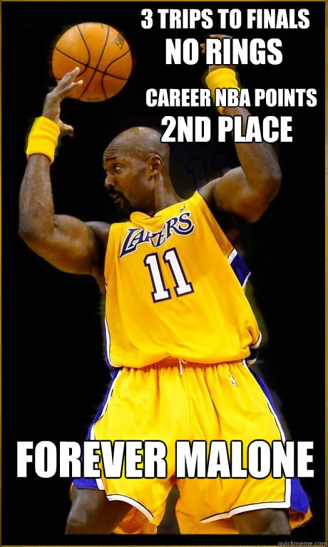 3 trips to finals No Rings Career nba points 2nd place forever malone - 3 trips to finals No Rings Career nba points 2nd place forever malone  Misc
