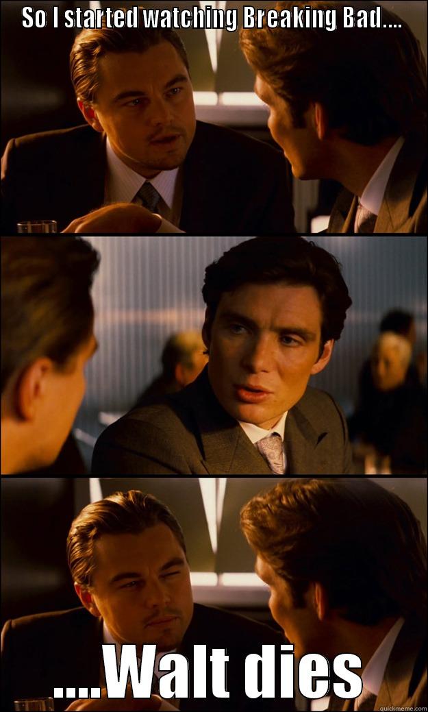 SO I STARTED WATCHING BREAKING BAD.... ....WALT DIES Inception