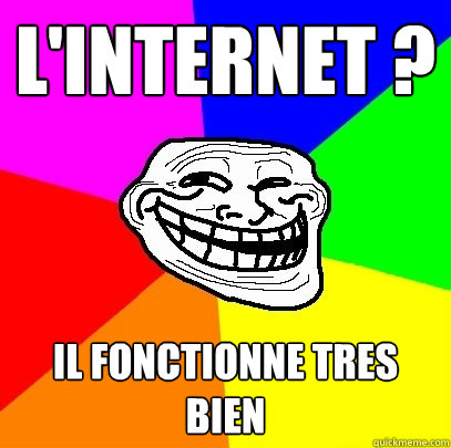 L'INTERNET ? IL FONCTIONNE TRES BIEN   Troll Face
