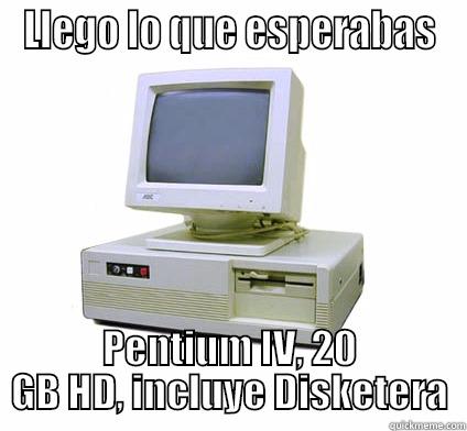 LLEGO LO QUE ESPERABAS PENTIUM IV, 20 GB HD, INCLUYE DISKETERA Your First Computer