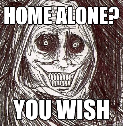 Home alone? You wish  Horrifying Houseguest