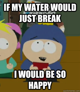 If my water would just break I would be so happy  Craig - I would be so happy