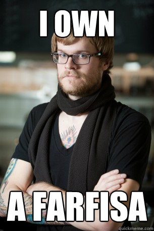 i own a farfisa  Hipster Barista