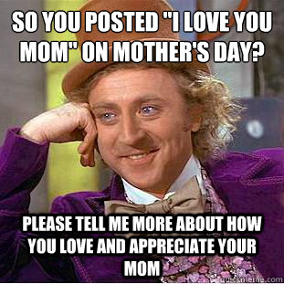 So you posted 