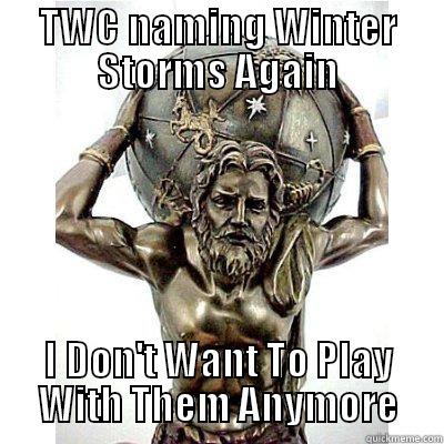 TWC NAMING WINTER STORMS AGAIN I DON'T WANT TO PLAY WITH THEM ANYMORE Misc