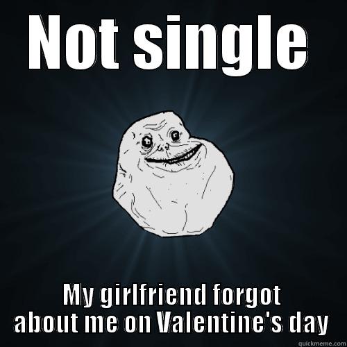 Irony at its finest - NOT SINGLE MY GIRLFRIEND FORGOT ABOUT ME ON VALENTINE'S DAY Forever Alone
