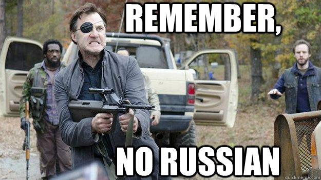 Remember, No Russian - Remember, No Russian  WalkingDeadGov