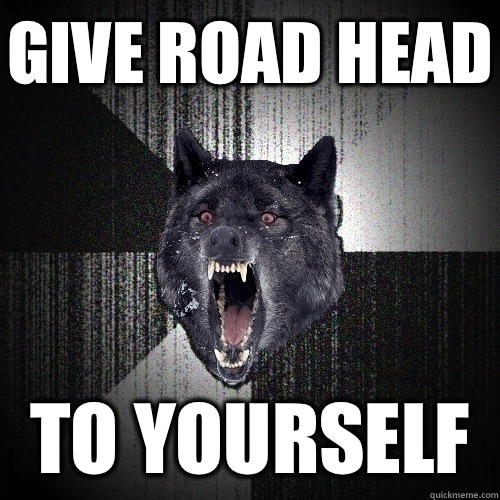 GIVE ROAD HEAD TO YOURSELF  Insanity Wolf