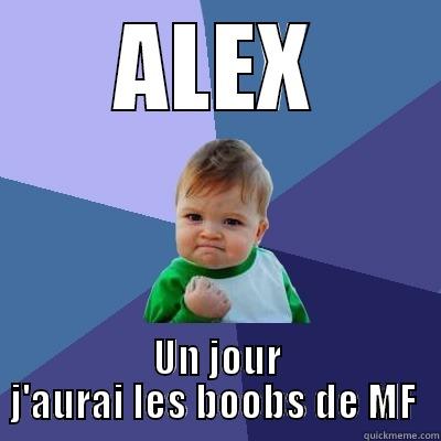 ALEX UN JOUR J'AURAI LES BOOBS DE MF  Success Kid