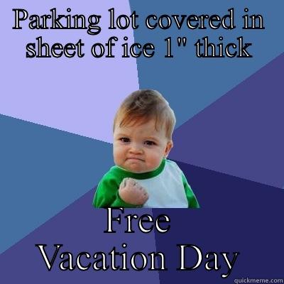 PARKING LOT COVERED IN SHEET OF ICE 1