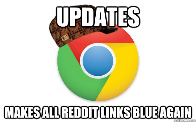 Updates Makes all reddit links blue again  Scumbag Chrome