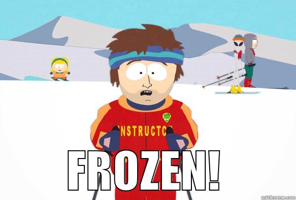  FROZEN! Super Cool Ski Instructor