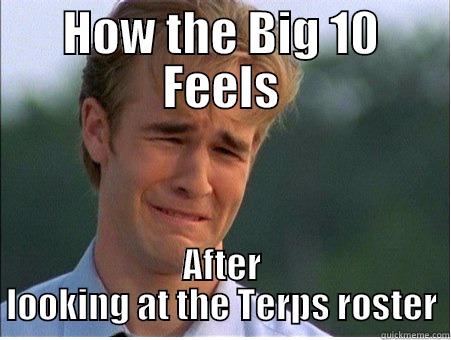 HOW THE BIG 10 FEELS AFTER LOOKING AT THE TERPS ROSTER 1990s Problems