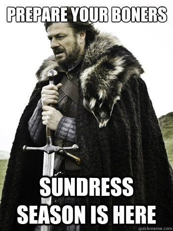 Prepare your boners sundress season is here  