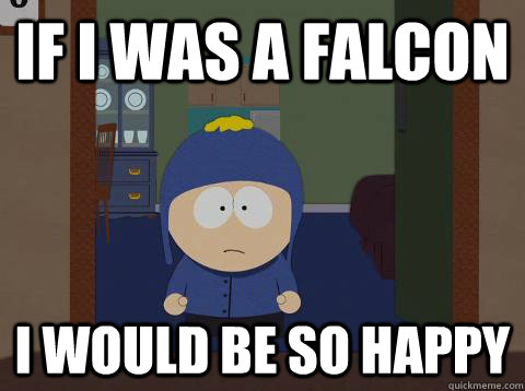 IF I WAS A FALCON i would be so happy  Craig would be so happy