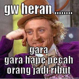 heran aing - GW HERAN ........ GARA GARA HAPE PECAH ORANG JADI RIBUT Condescending Wonka