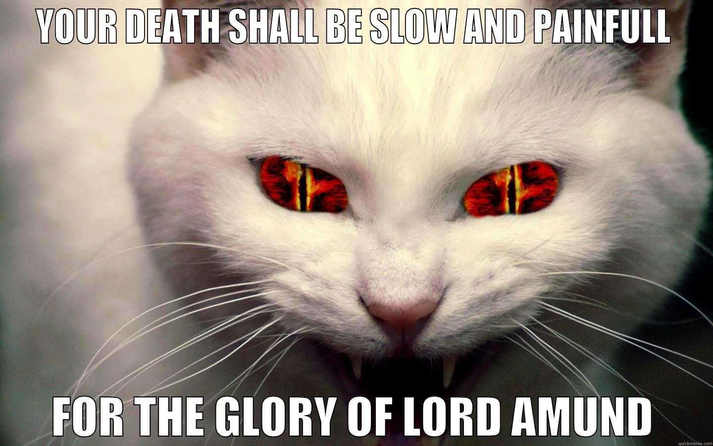 Evil Cat - YOUR DEATH SHALL BE SLOW AND PAINFULL FOR THE GLORY OF LORD AMUND Misc