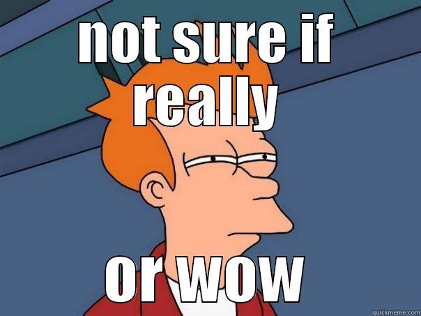 NOT SURE IF REALLY OR WOW Futurama Fry