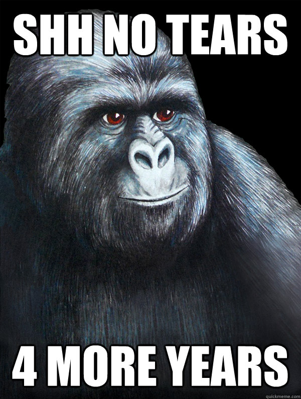 Shh no tears 4 more years - Shh no tears 4 more years  Rustled Jimmies