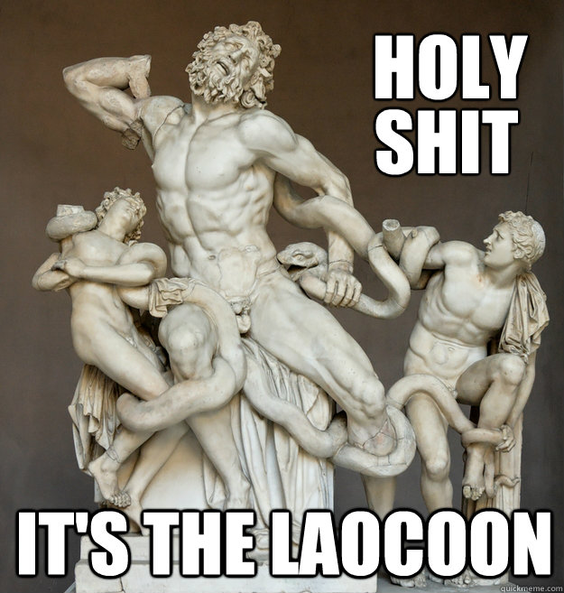 Holy it's the laocoon shit  holy shit its the laocoon
