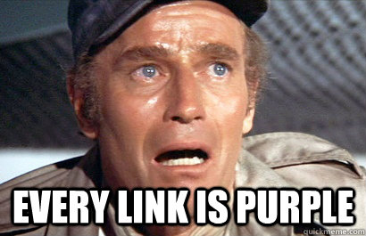 Every link is purple  Soylent Green