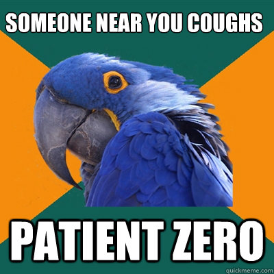 Someone near you coughs Patient zero  Paranoid Parrot