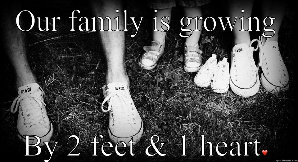Announcement pregnancy - OUR FAMILY IS GROWING BY 2 FEET & 1 HEART❤️ Misc