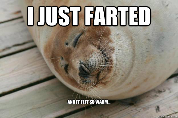 I JUST FARTED And it felt so warm... - I JUST FARTED And it felt so warm...  Seal Fart