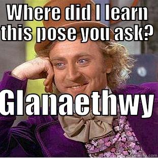 WHERE DID I LEARN THIS POSE YOU ASK? GLANAETHWY Condescending Wonka