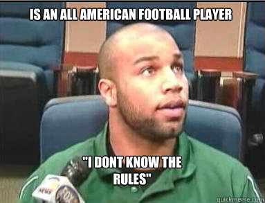 is an all american football Player 