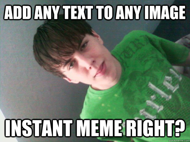 add text to picture meme