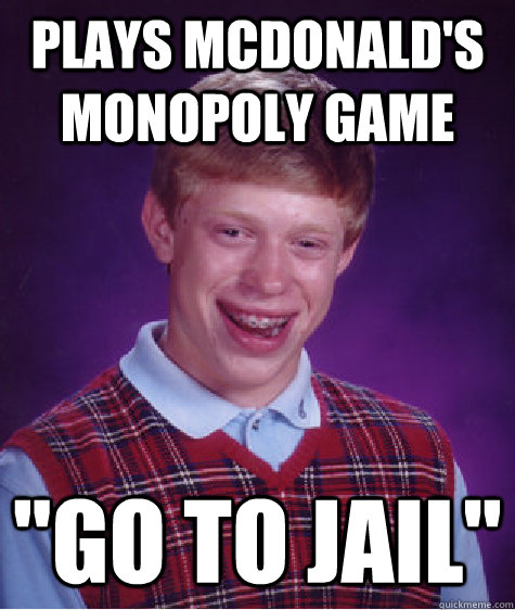 plays mcdonald's monopoly game 